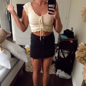 Crochet crop top